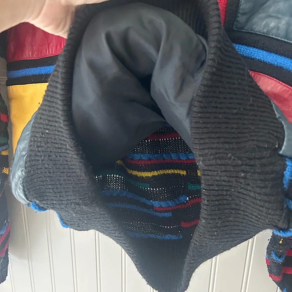 Vintage 90s Saxony Hip Hop Multicolor Crewneck Sweater No SIZE Tag